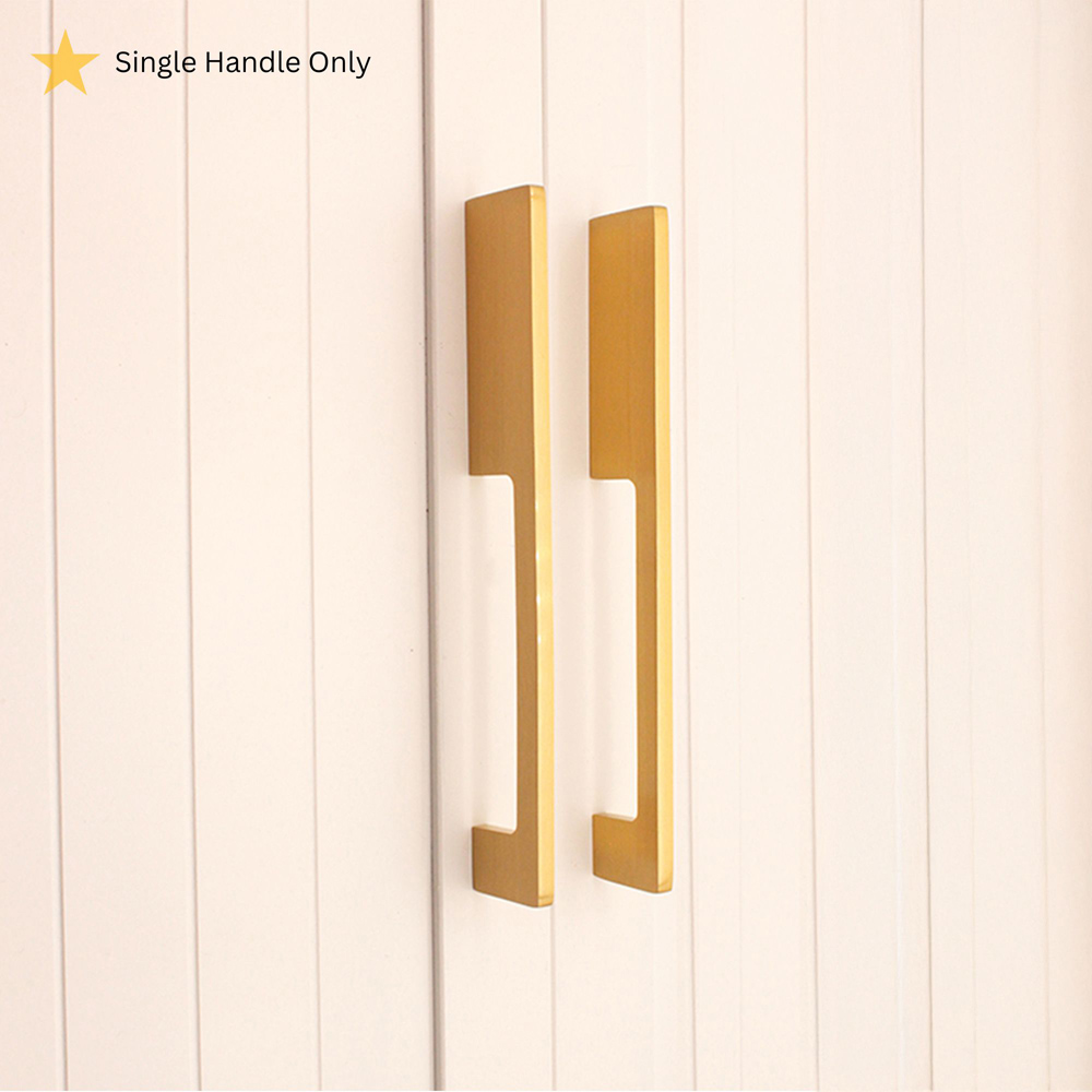 Spira Brass Satin Brass Sleek Bar Handle 400mm Image 2