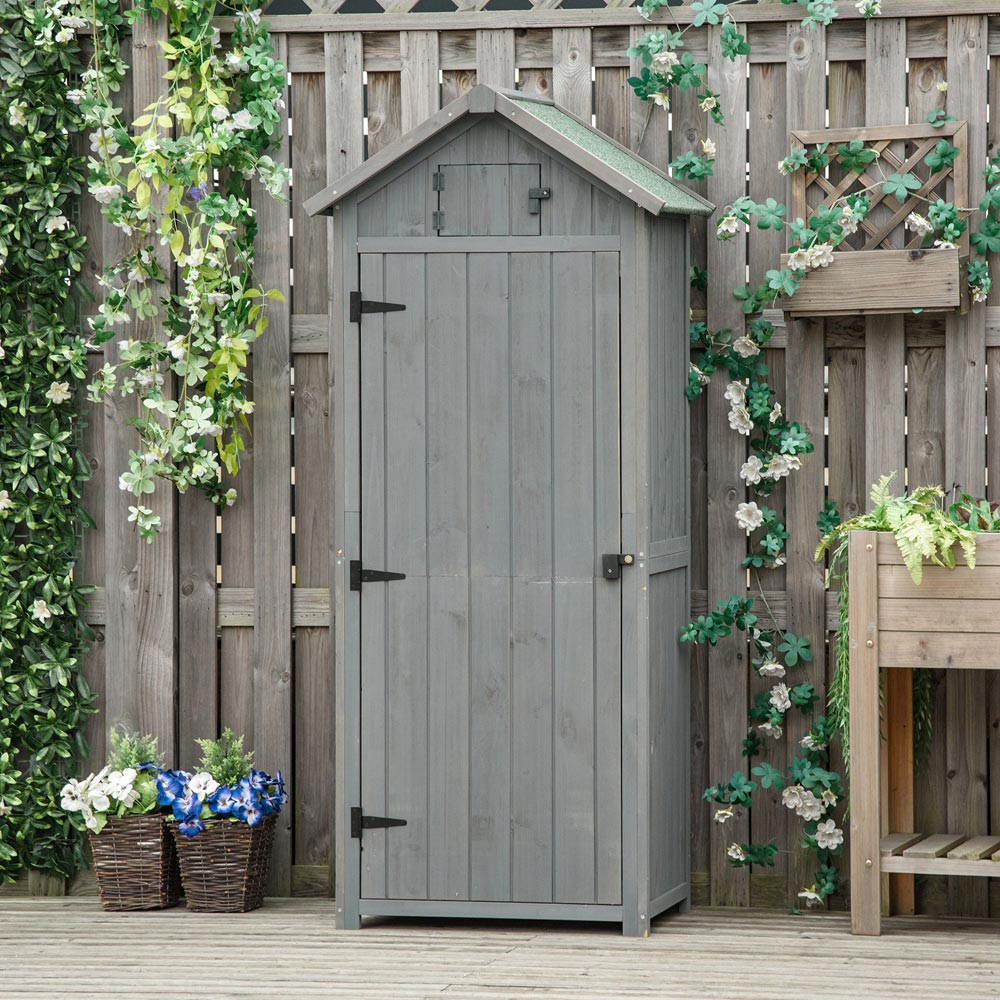Outsunny 3 Shelve Tool House Shed Image 2