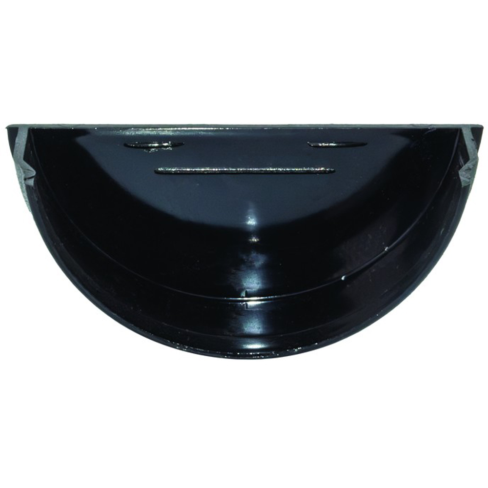 FloPlast Half Round Gutter Internal Stop End Cast Iron Effect 112mm Image 4