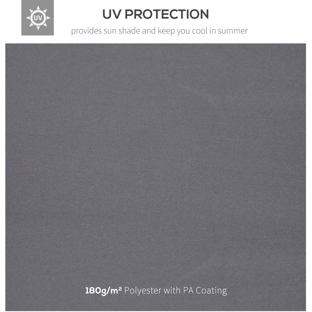 Outsunny 3 x 3m Deep Grey Replacement Gazebo Canopy Image 7