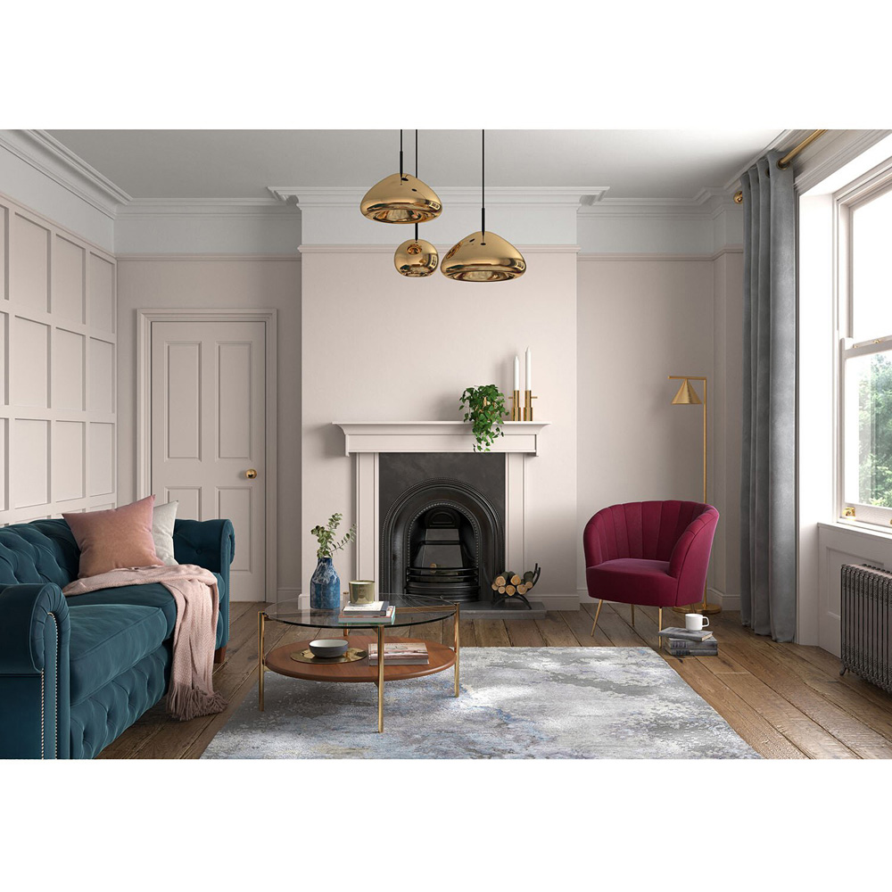 Dulux Heritage Walls and Ceilings Powder Colour Velvet Matt Emulsion Paint 2.5L Image 4