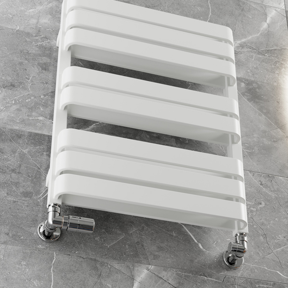 Terma Warp T Bold Matt White Heated Towel Rail 1569 BTU 655 x 500mm Image 7