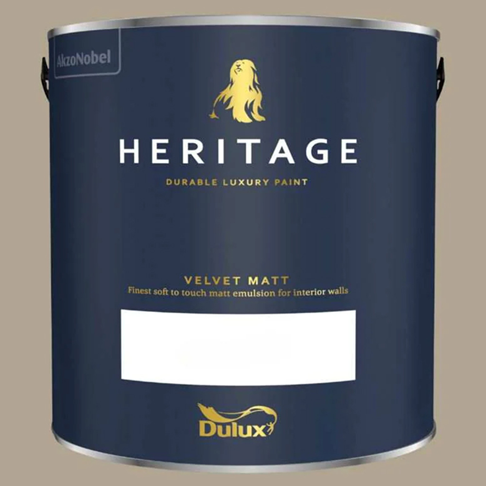 Dulux Heritage Walls and Ceilings Setting Stone Velvet Matt Emulsion Paint 2.5L Image 2