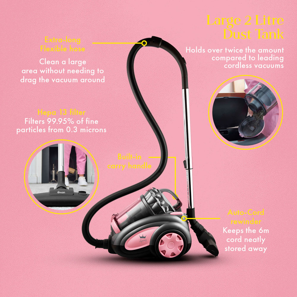 Swan LQOC SC15817QOC Cylinder MultiCyclonic Pets Vacuum Cleaner Image 6