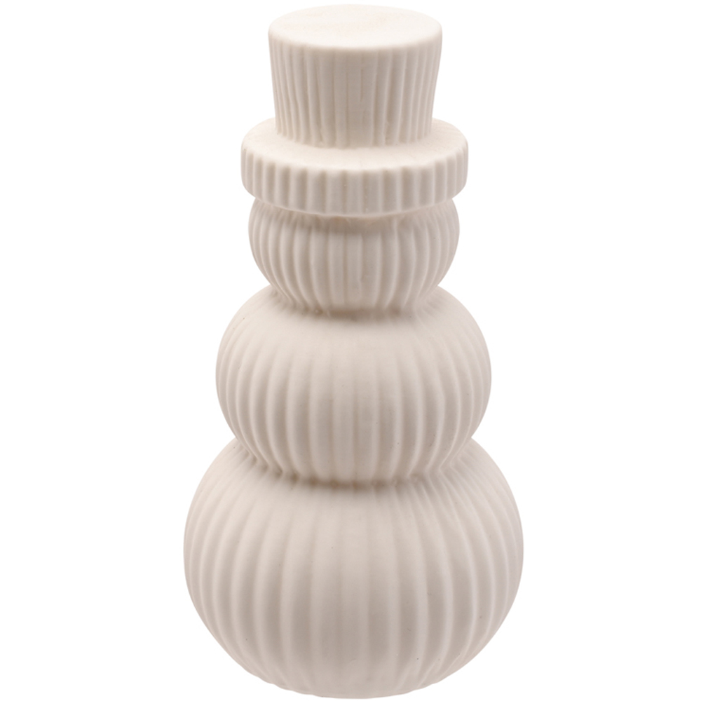 The Seasonal Gift Co. LED Ceramic Light Up Snowman Christmas Decoration 14cm Image 2