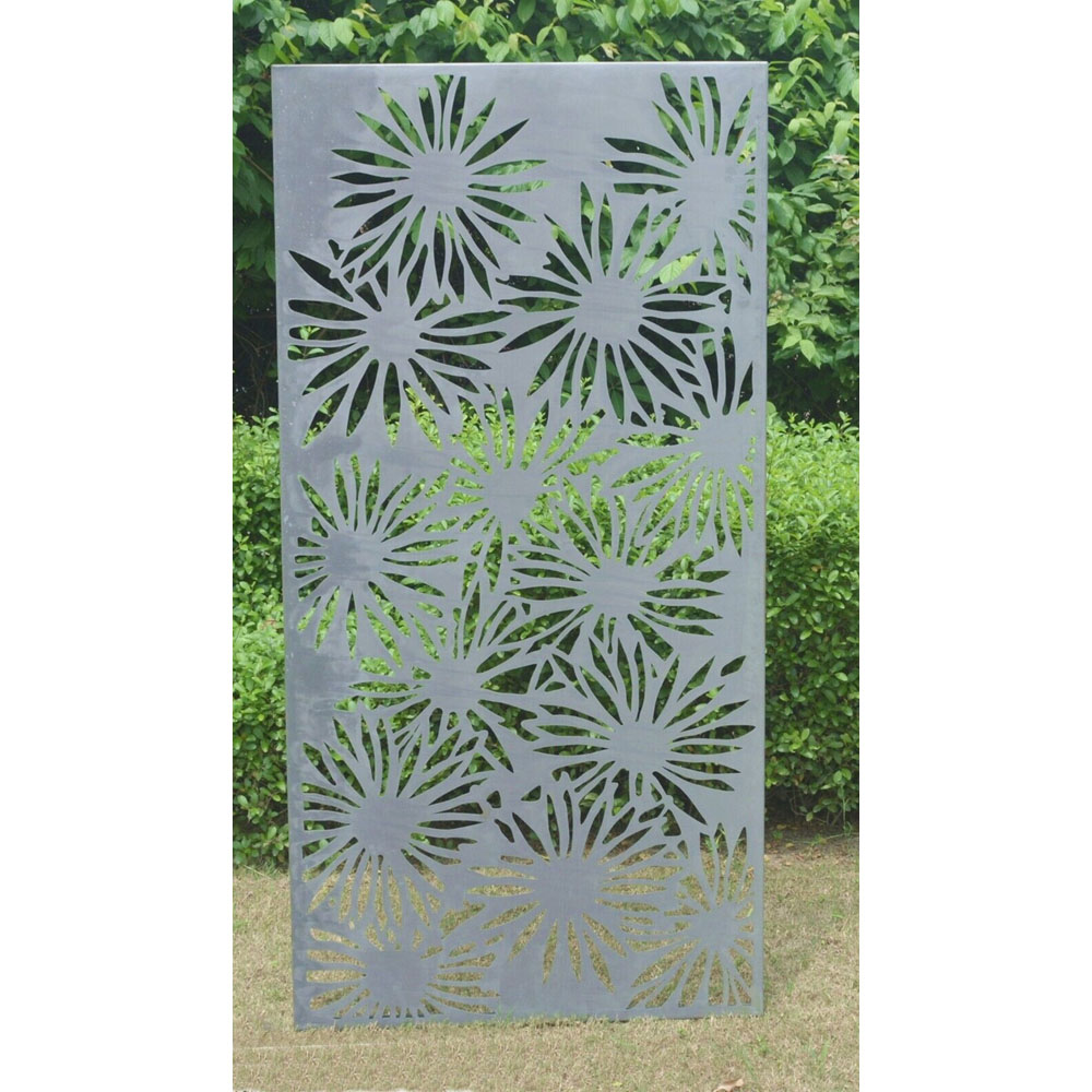 Inspirational Gifting Daisy Decorative Steel Screen Wall Art 6 x 3ft Image 6
