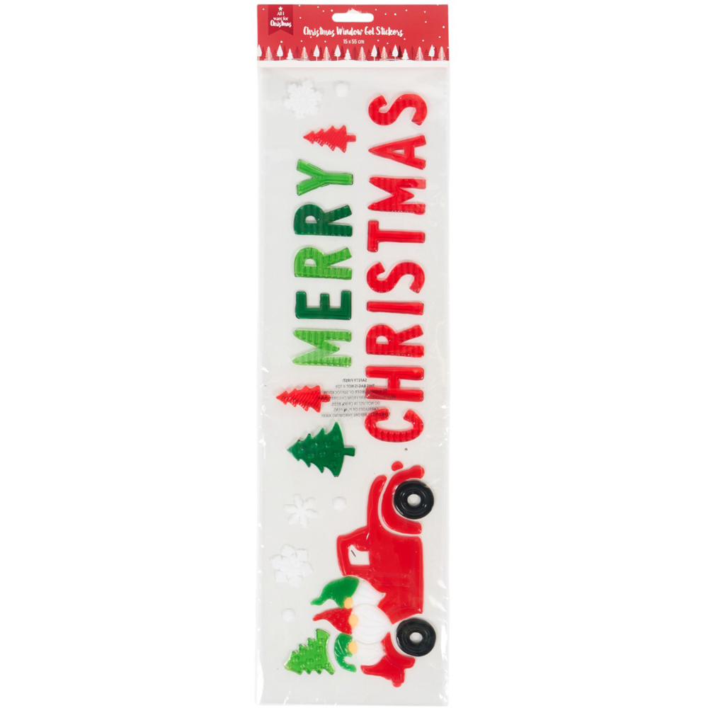 Christmas Gel Window Stickers Image 1