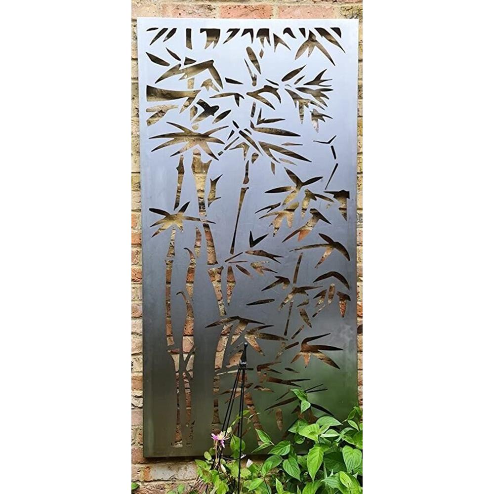 Inspirational Gifting Bamboo Decorative Steel Screen Wall Art 6 x 3ft Image 3