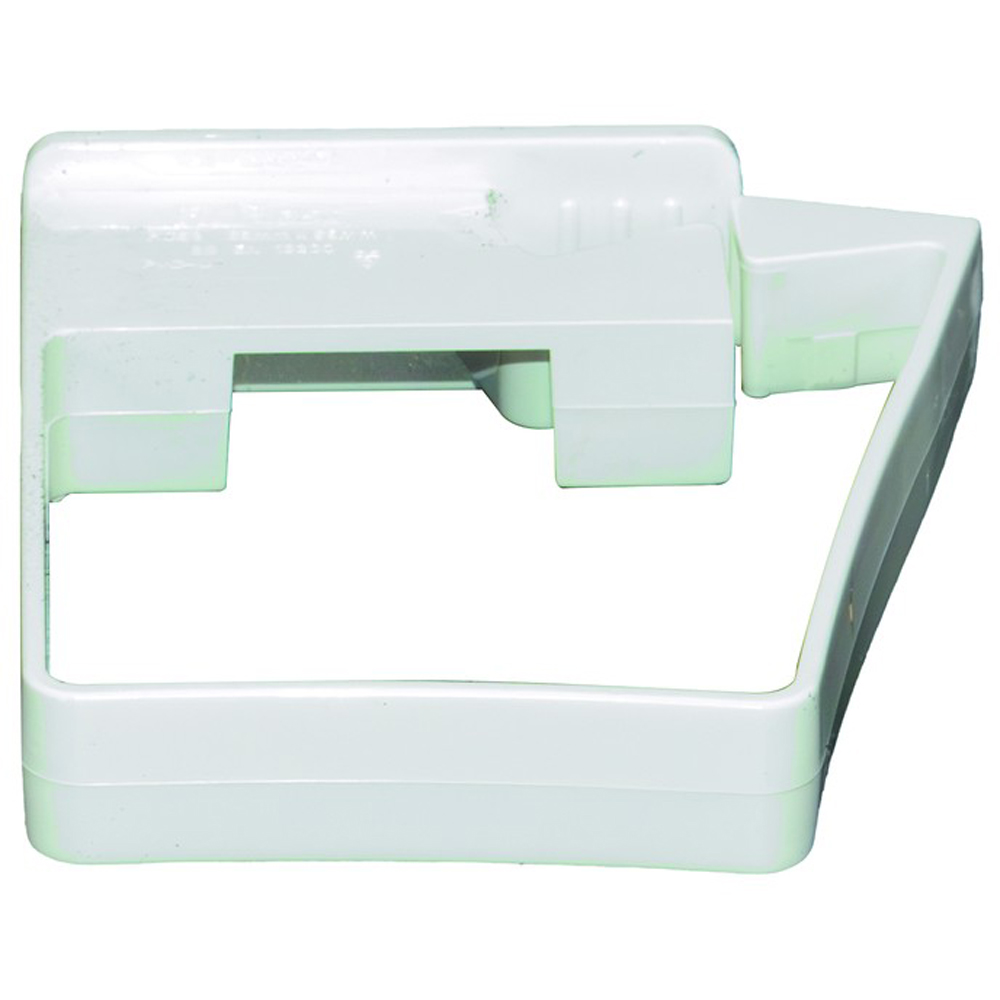 FloPlast Square Side Fix Downpipe Clip White 65mm Image 2