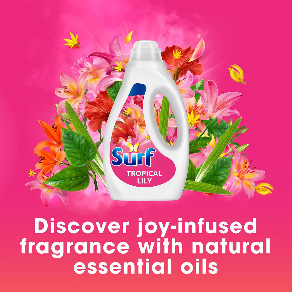 Surf Tropical Lily Laundry Washing Liquid Detergent 60 Washes 1.62L 2 Pack Image 3