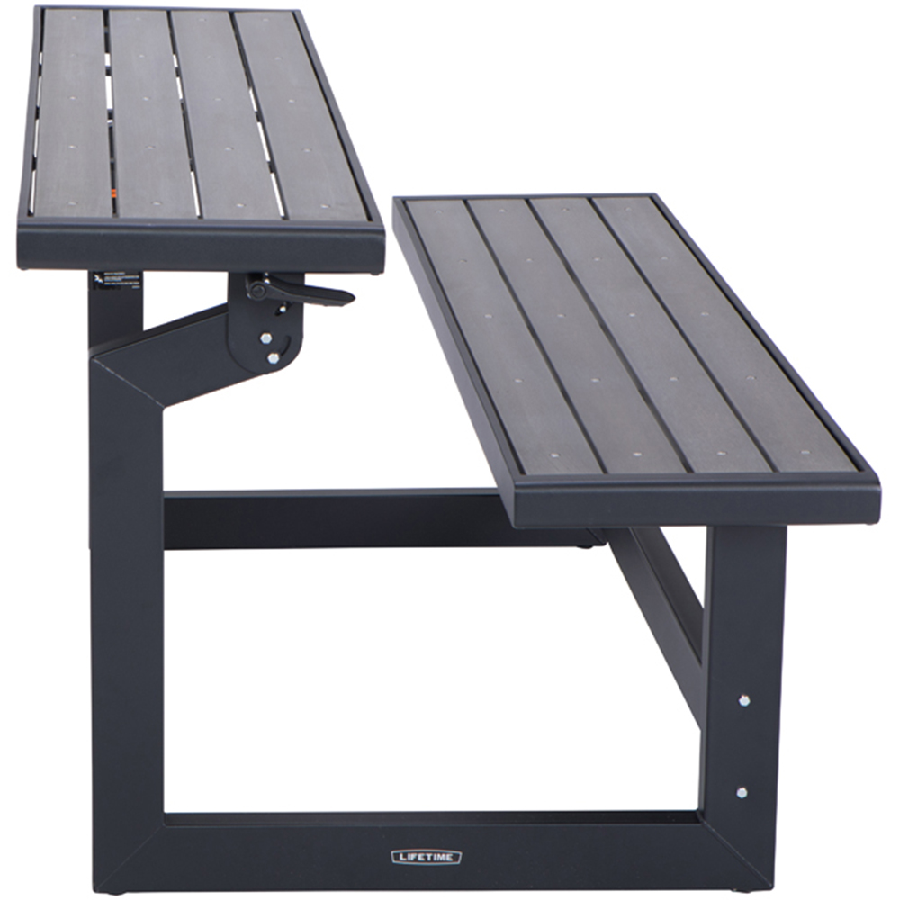 Lifetime Products Convertible Bench Harbor Grey Image 6