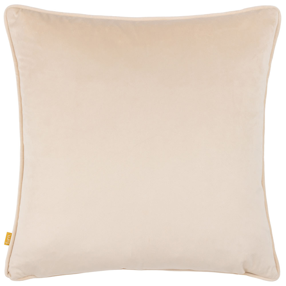 furn. Earthen Natural Velvet Piped Cushion Image 3