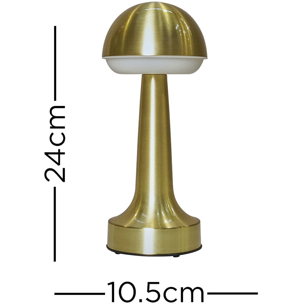 ValueLights Troy 2 Pack Satin Brass LED Table Lamp Image 7