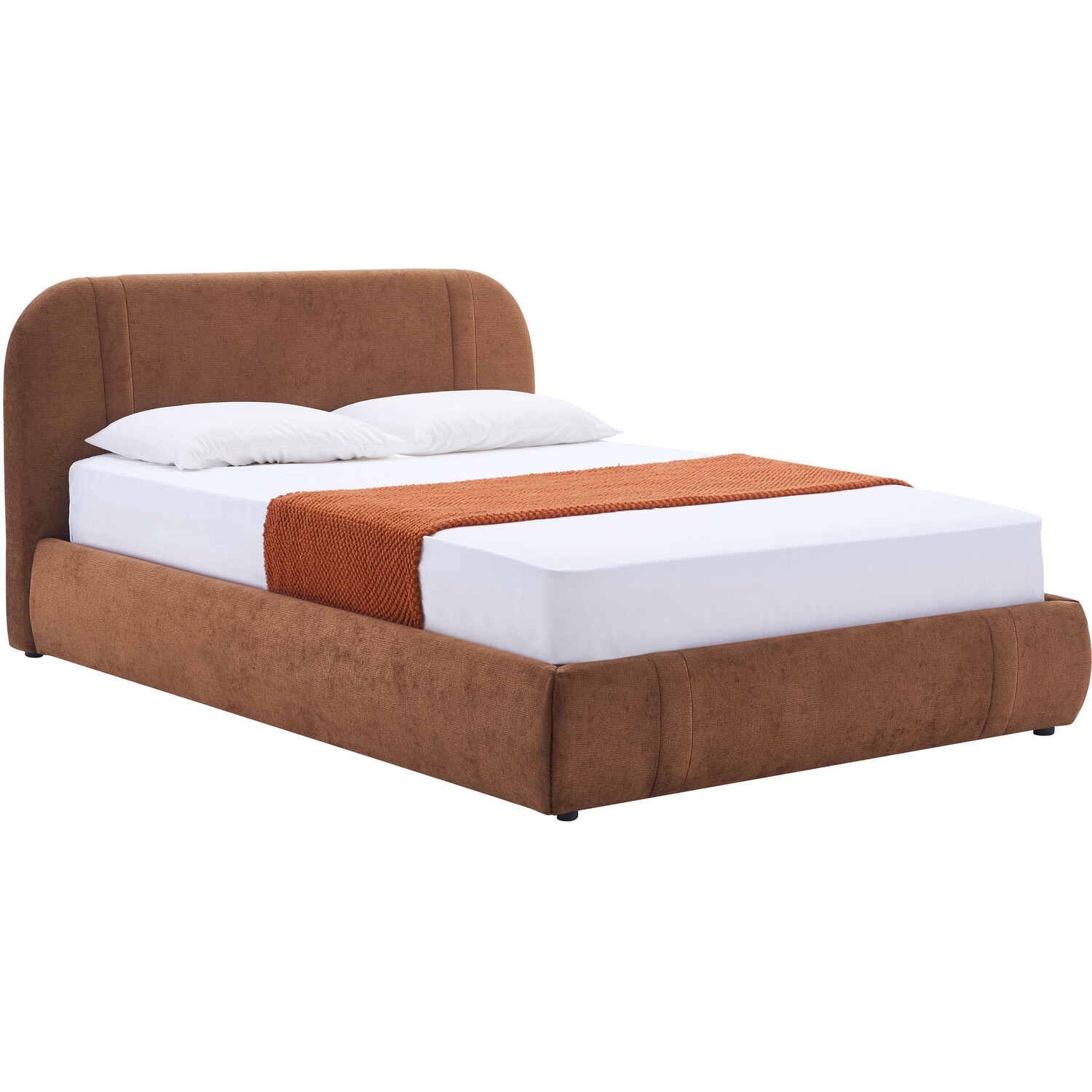 Rhea Ottoman Bed Brown King Image 6