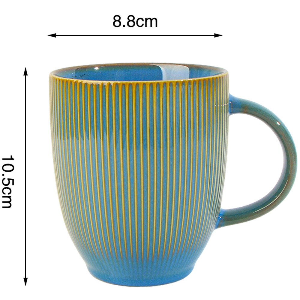 Waterside Reactive Glaze Blue 16 Piece Dinner Set Image 7