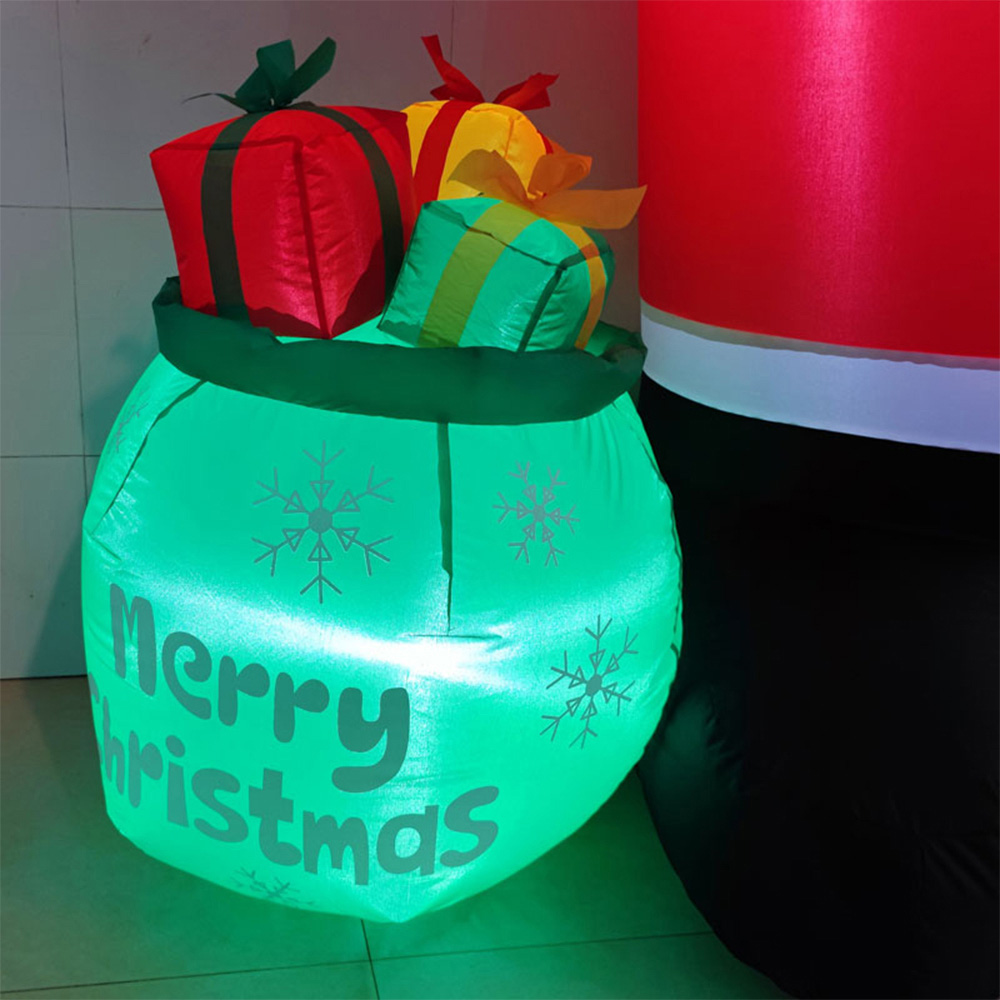 Living and Home Inflatable Multicolour Santa LED Christmas Decoration 7.9ft Image 7