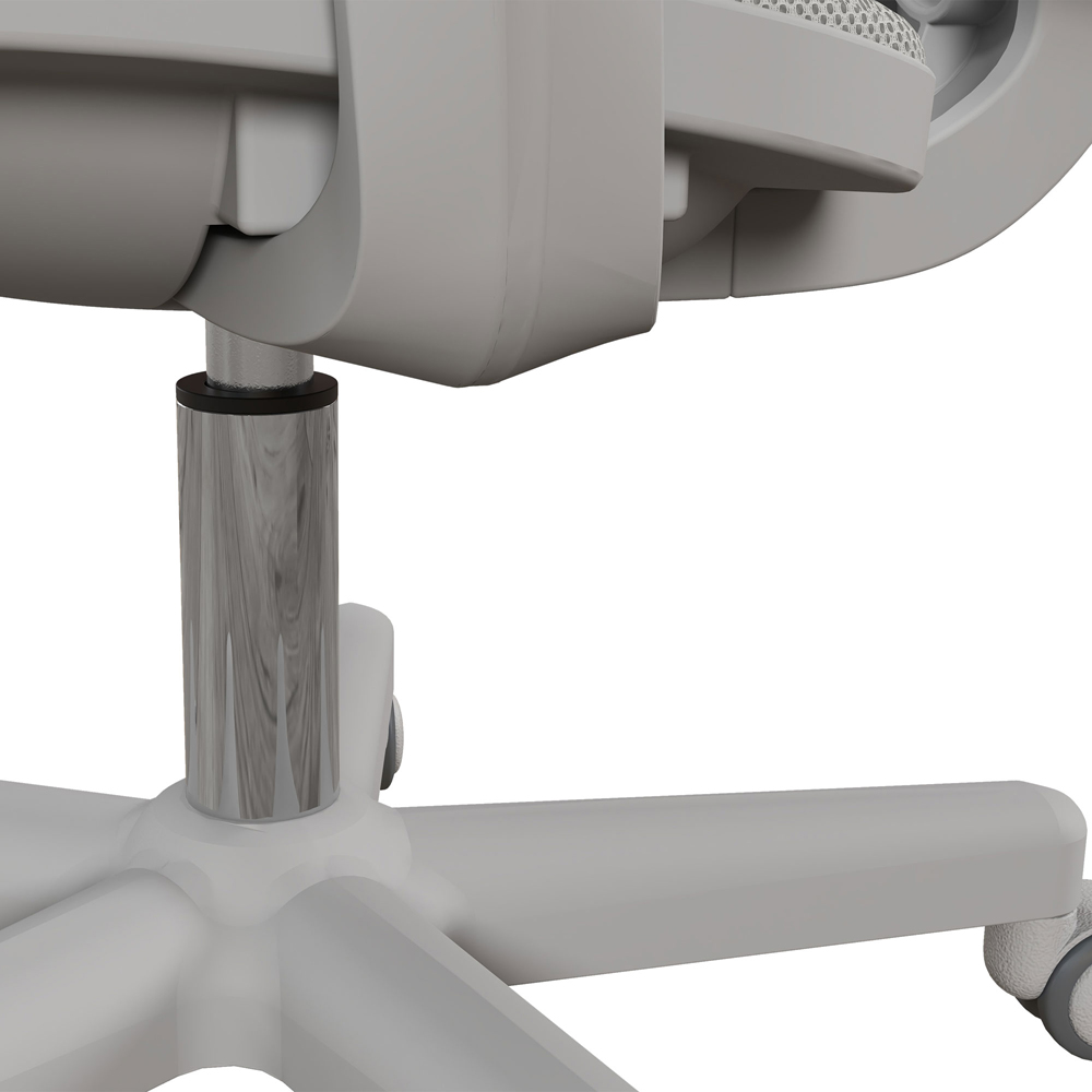 Portland Grey Swivel Office Chair with Security Wheels Image 4