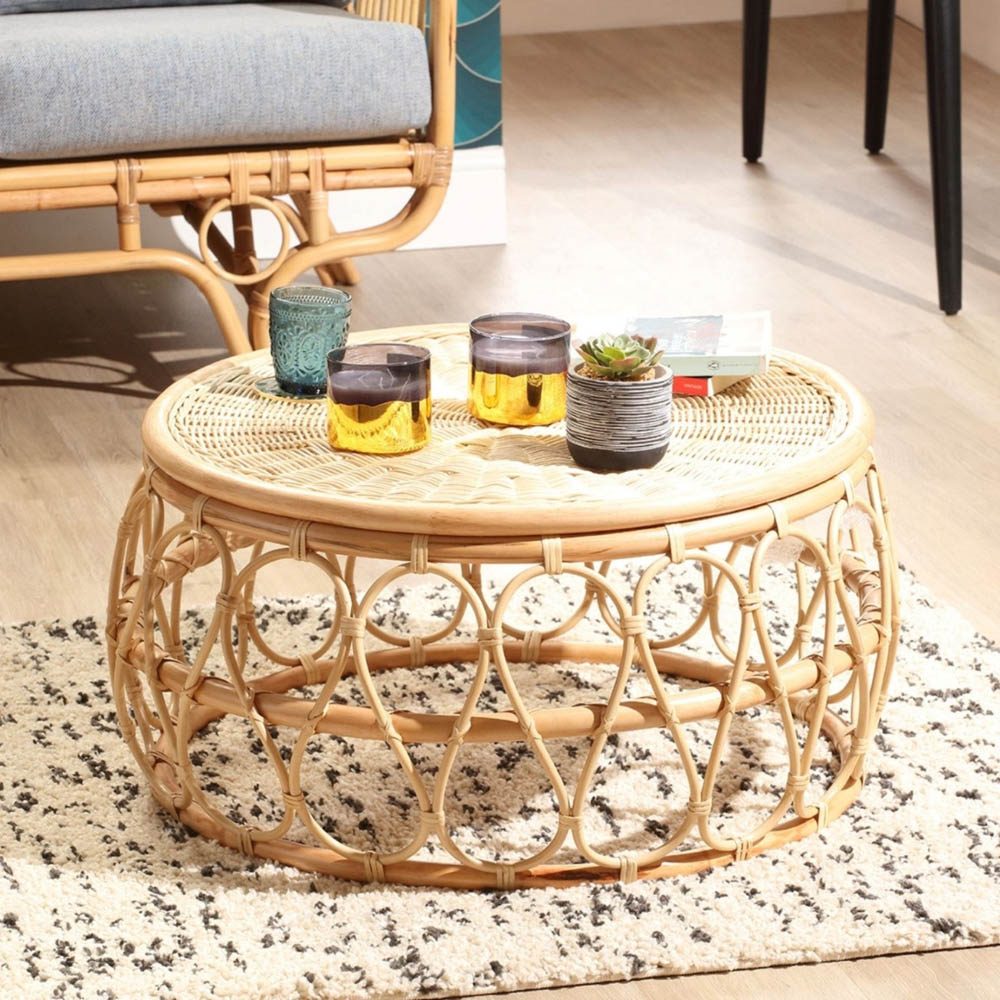 Desser Furniture Bejing Natural Rattan Coffee Table Image 3