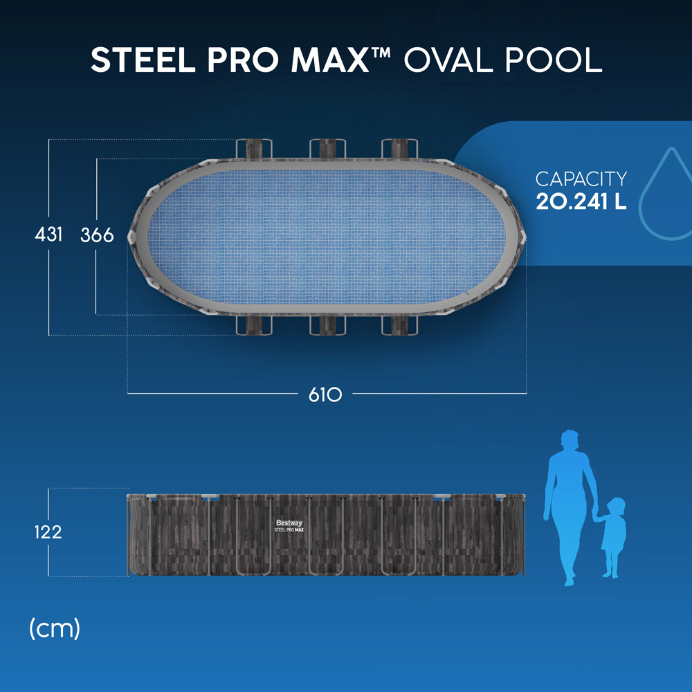 Bestway Steel Pro Max Oval Pool Set 20 x 12ft x 48 inch Image 9