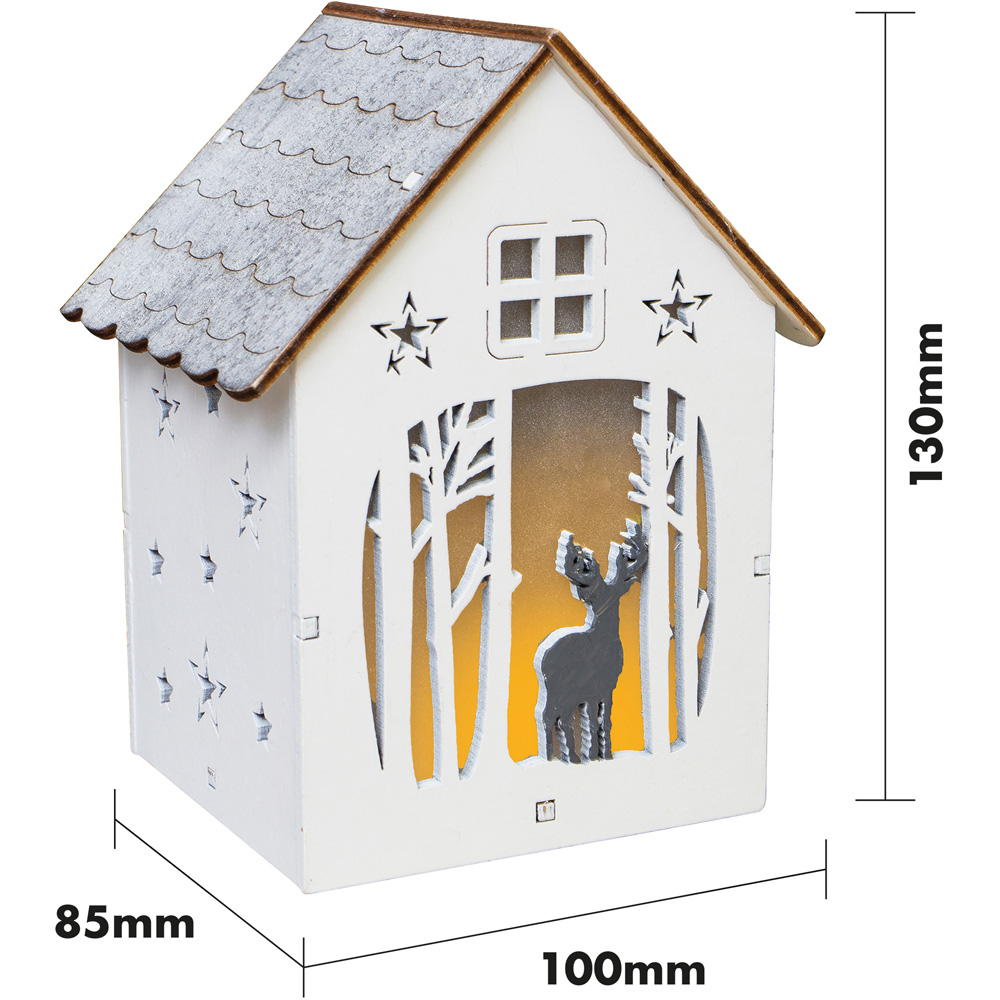 St Helens White Wooden Ornamental House Image 8