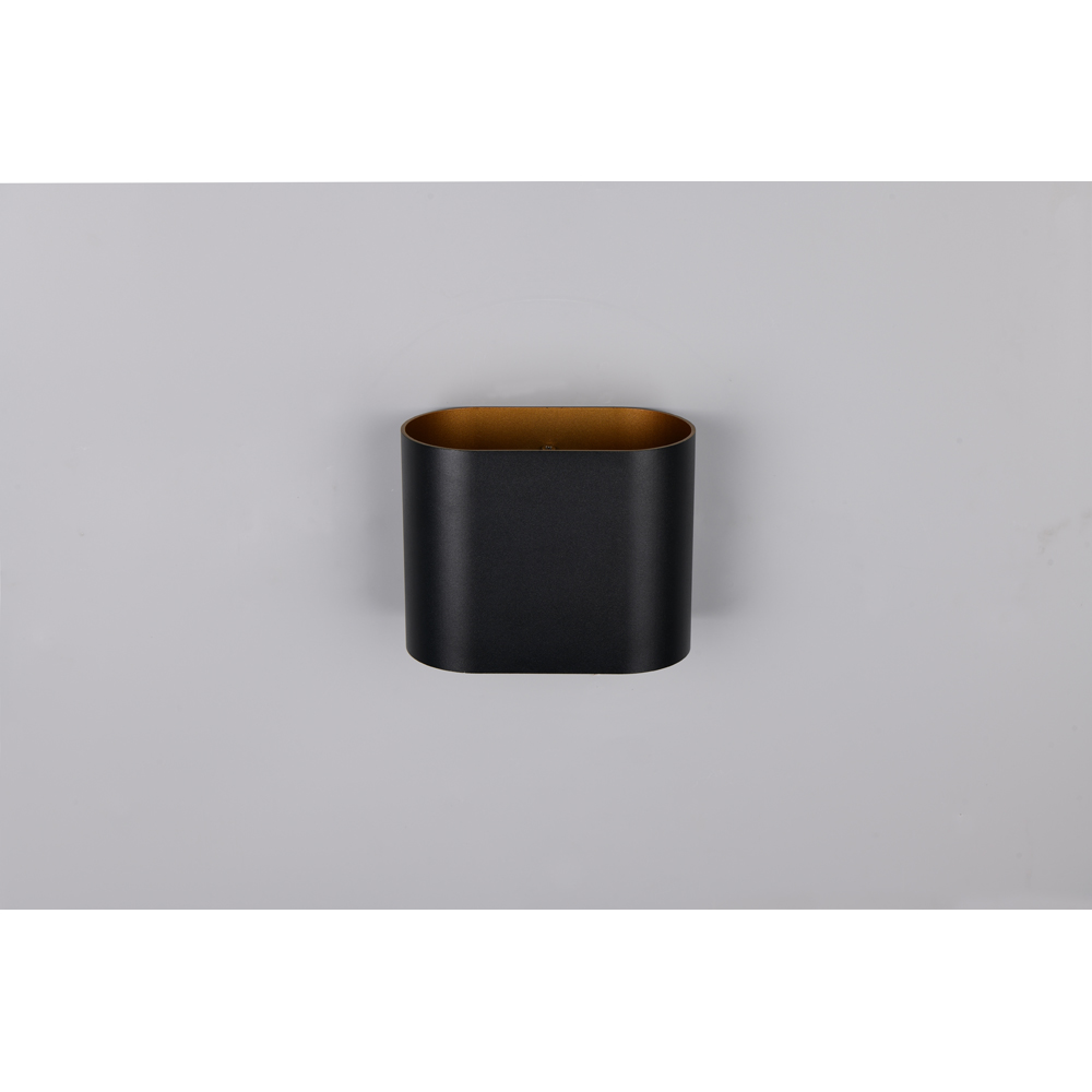 TRIO Alani Black and Gold Up and Down Wall Light Image 9