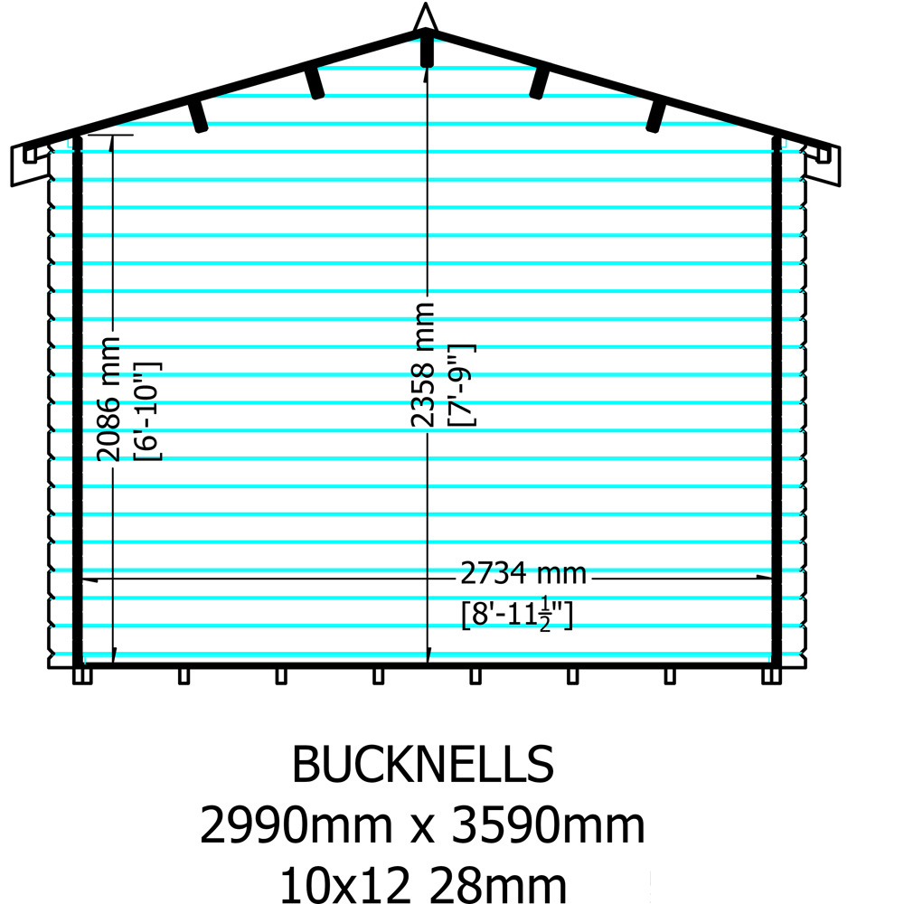 Shire Bucknells Log Cabin Image 7