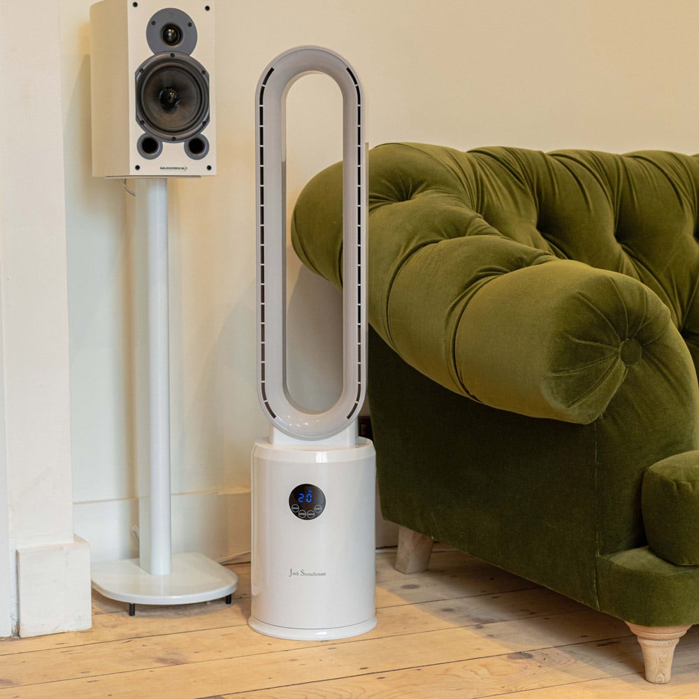 Jack Stonehouse EX08044 Grey Bladeless Fan with LED Lights Image 2