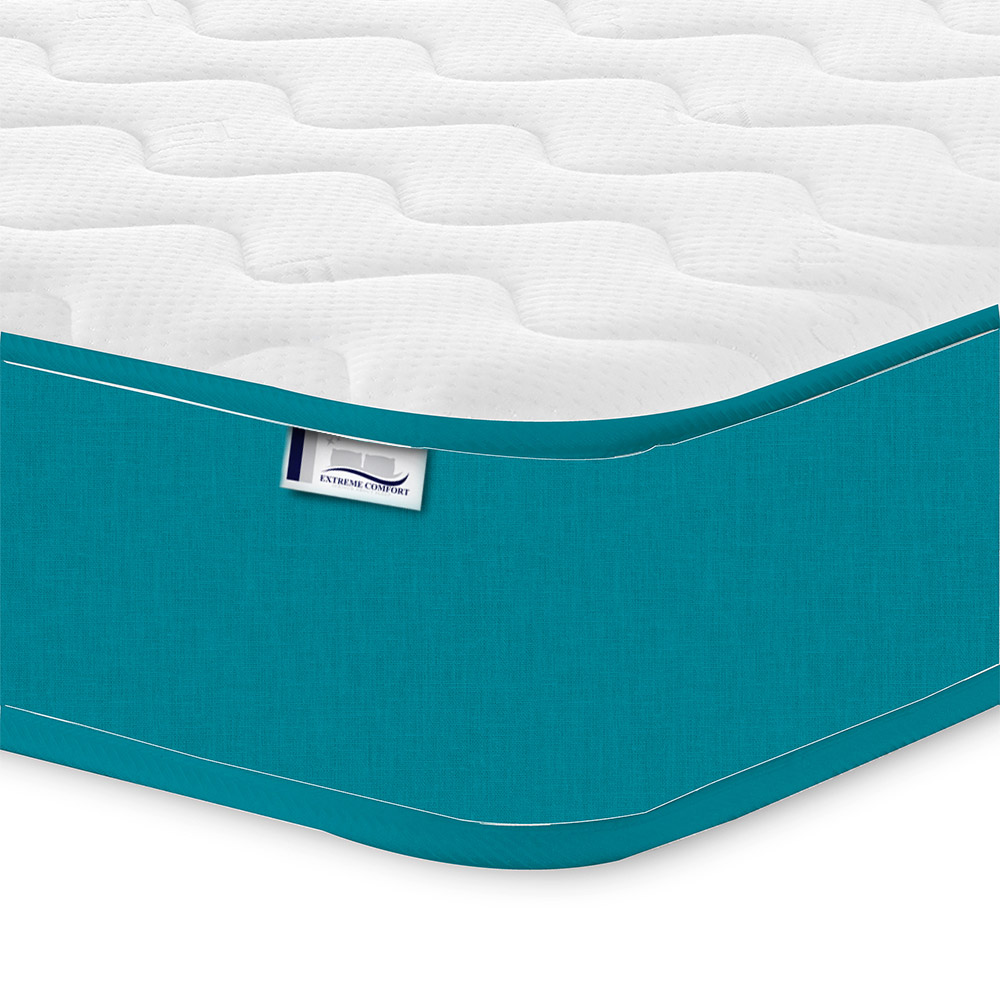 Extreme Comfort Cooltouch Colours European Double Teal Blue Memory Foam and Spring Mattress Image 3