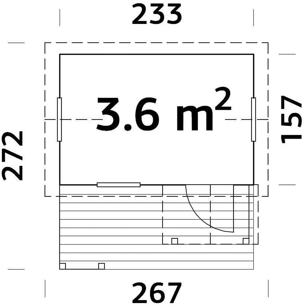 Palmako Otto 8.2 x 4.9ft Apex Playhouse Image 7