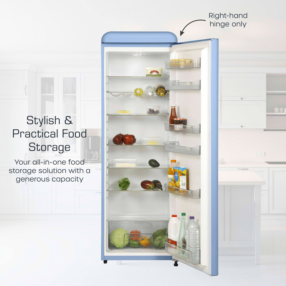 Swan Retro SR11050BLNE Blue Tall 337L Fridge Image 3