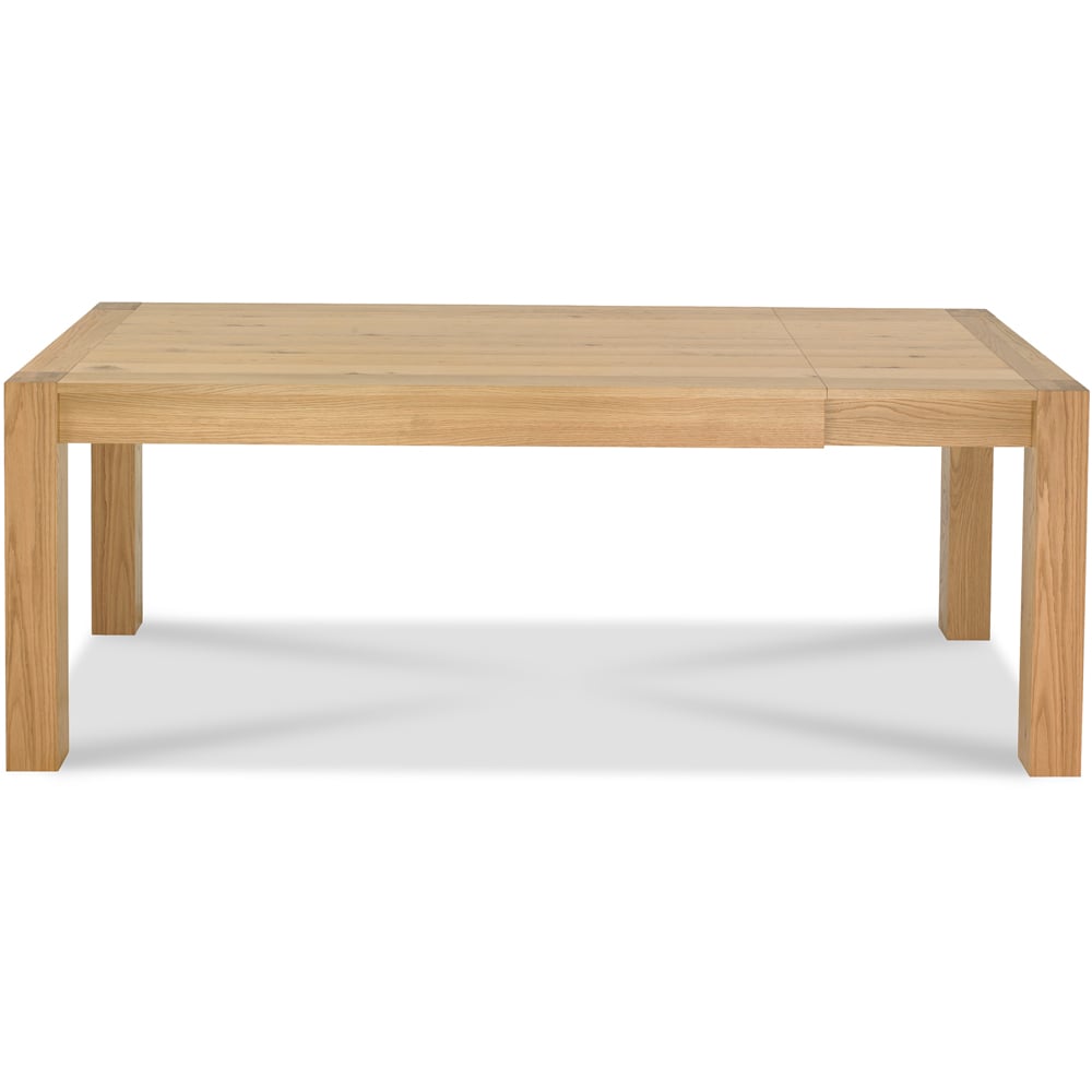 Bentley Designs Turin 6 Seater Light Oak Medium End Extending Table Image 5