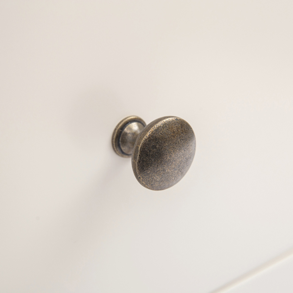 Cabinet Bits Castelli 6 Drawer White Brass Knob Chest of Drawers Image 7