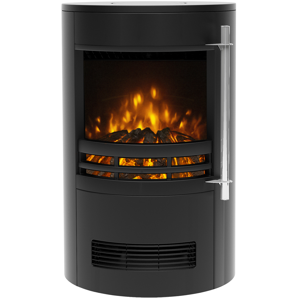 Be Modern Tunstall Black Freestanding Cylinder Electric Stove 2 kW Image 3