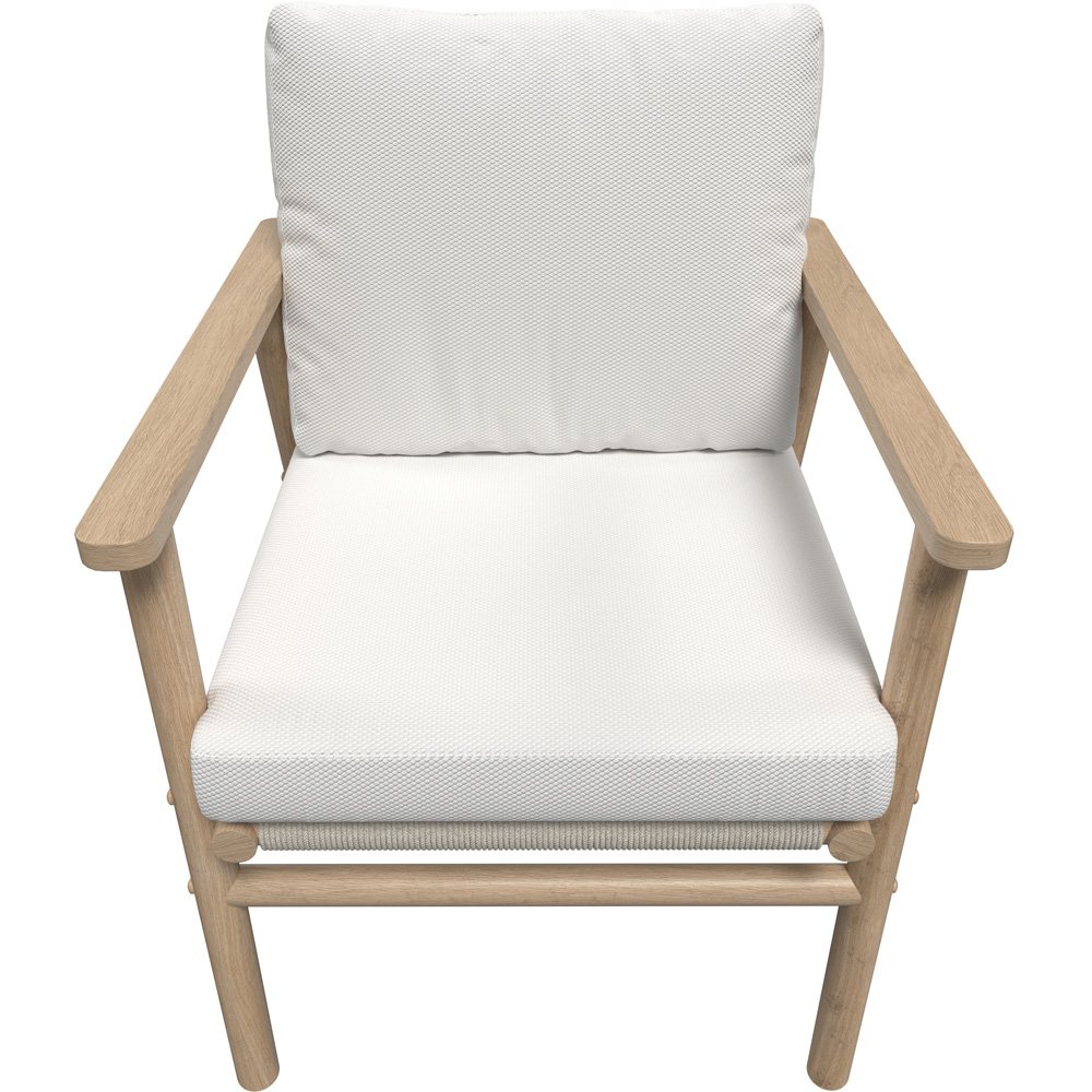 Charles Bentley Delgada 2 Seater Acacia and Weave Bistro Set Image 3