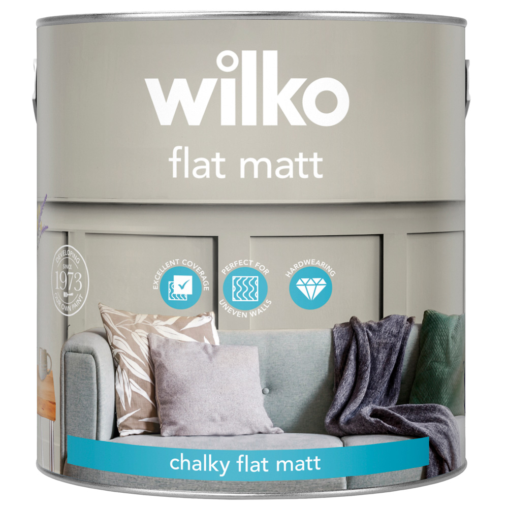 Wilko Lakeside Flat Matt Emulsion Paint 2.5L Image 2