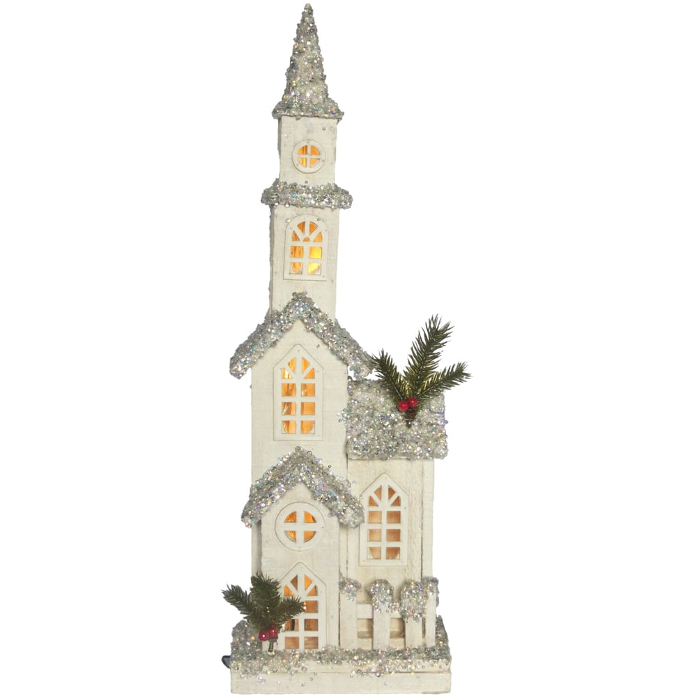 LED Glitter Church - White Image 9