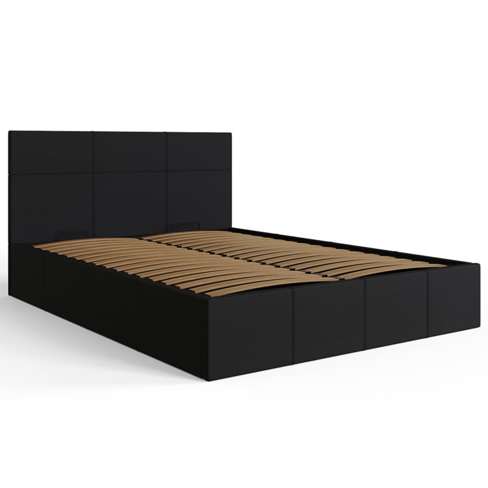 GFW Small Double Black Side Lift Ottoman Bed Image 4