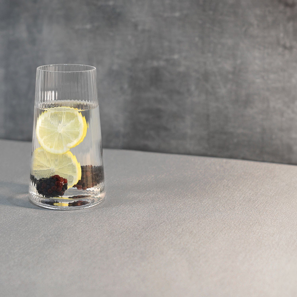 Pack of 4 Anya Ribbed Hiball   - Clear Image 5