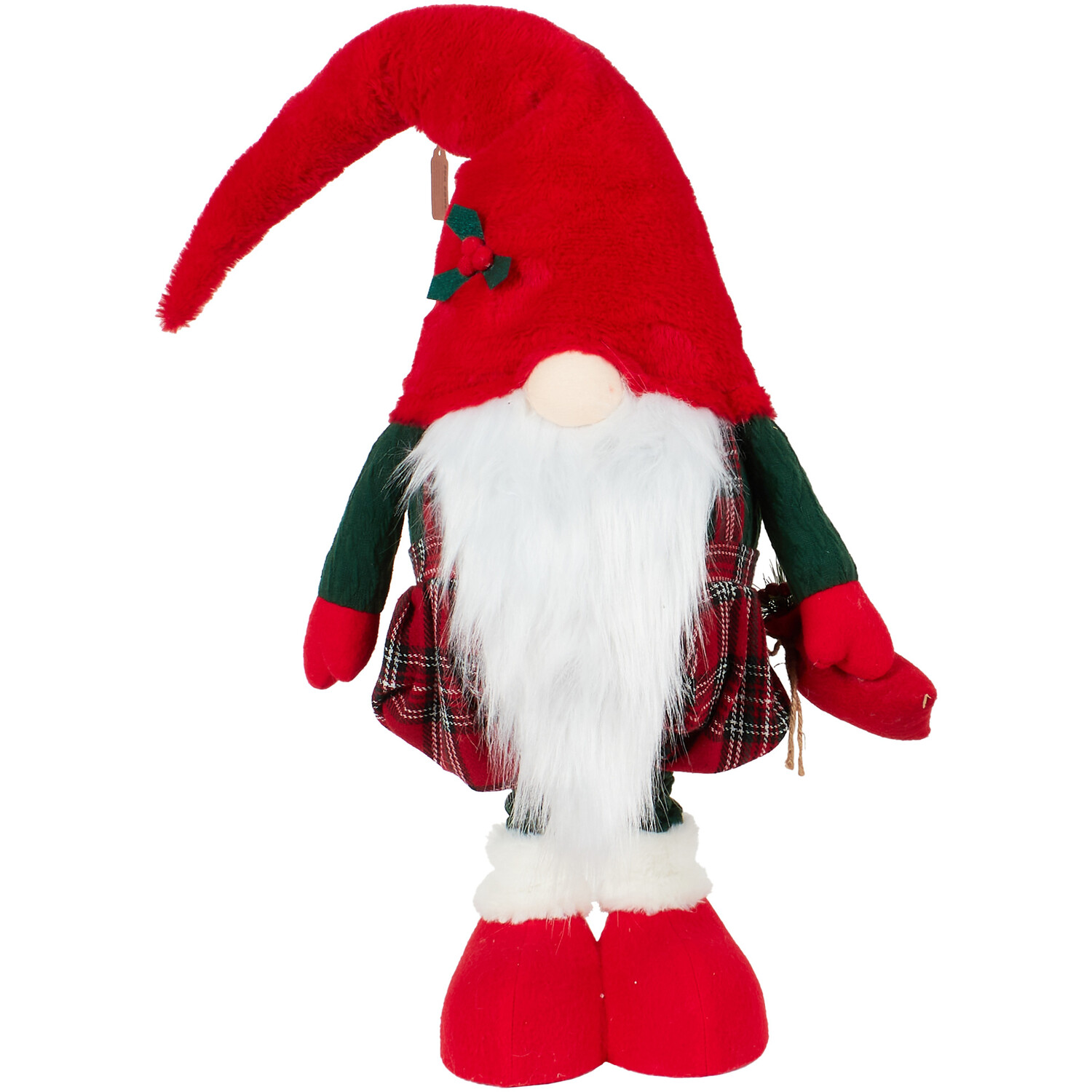 Extendable Red Tartan Gonk - Red Image 2
