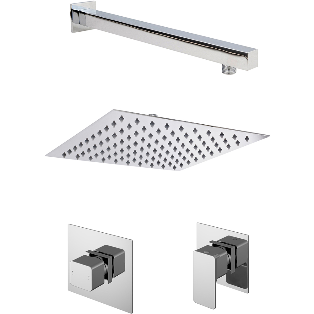 nuie Windon Chrome Single Outlet Bundle Image 1