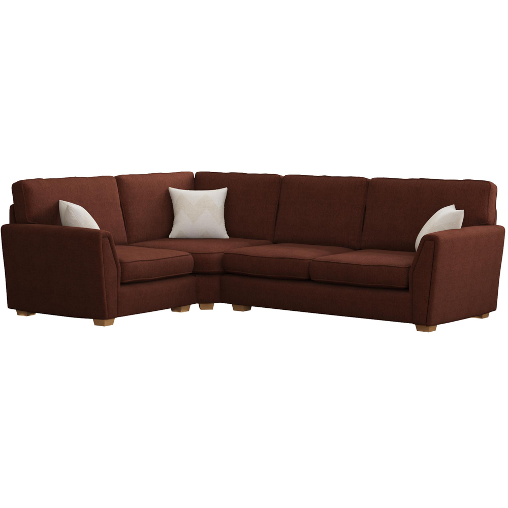 Wendleberry 3 Seater Venice Brick Fixed Back Left Hand Corner Sofa Image 2