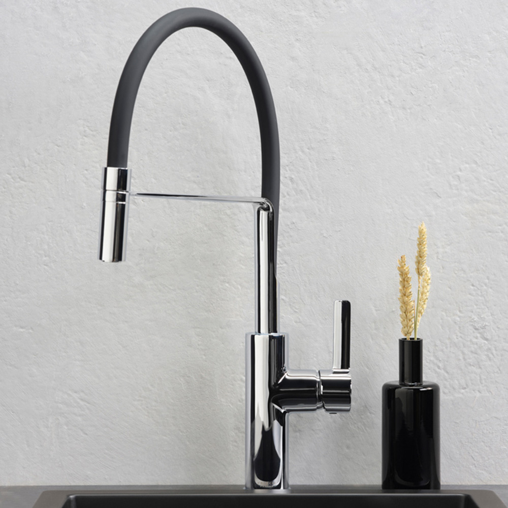 Reginox Aurora CH II Polished Chrome Single Lever Kitchen Tap Image 2