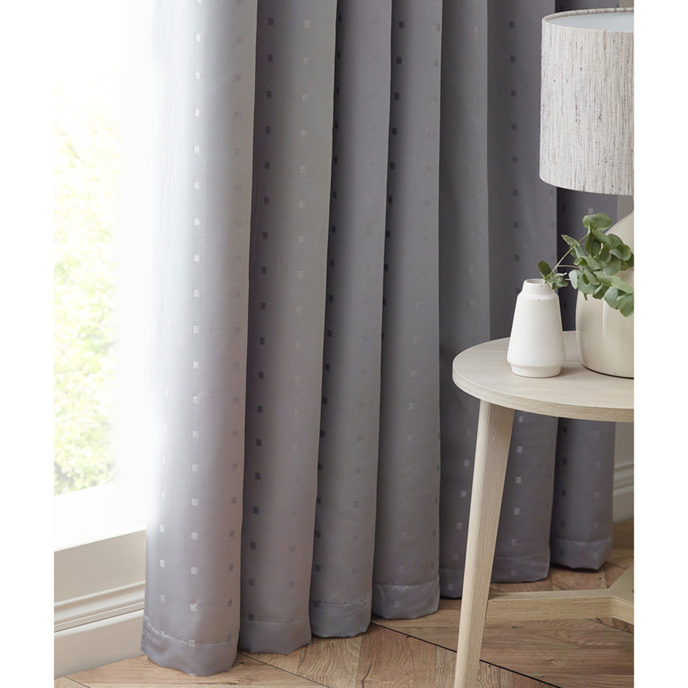 Alan Symonds Madison Silver Ring Top Curtain 229 x 183cm Image 3