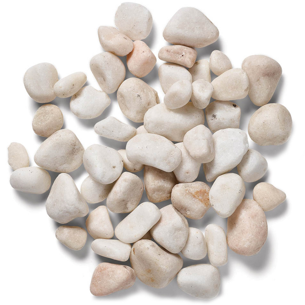 Stylish Stone Bulk Bag Premium Arctic White Pebbles Image 1