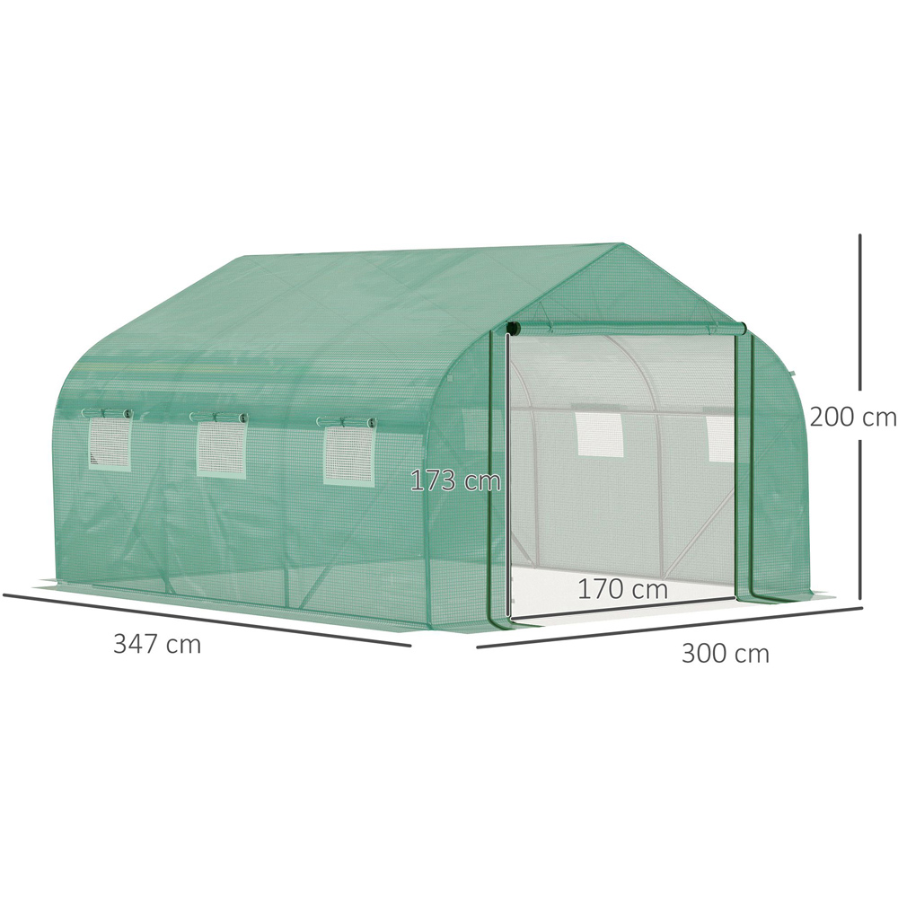 Outsunny Roll Up Window Greenhouse Image 7