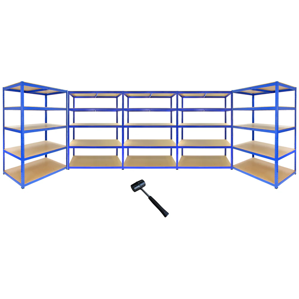 Monster Racking T-Rax Strong Storage Blue Shelf 120cm 5 Pack Image 2