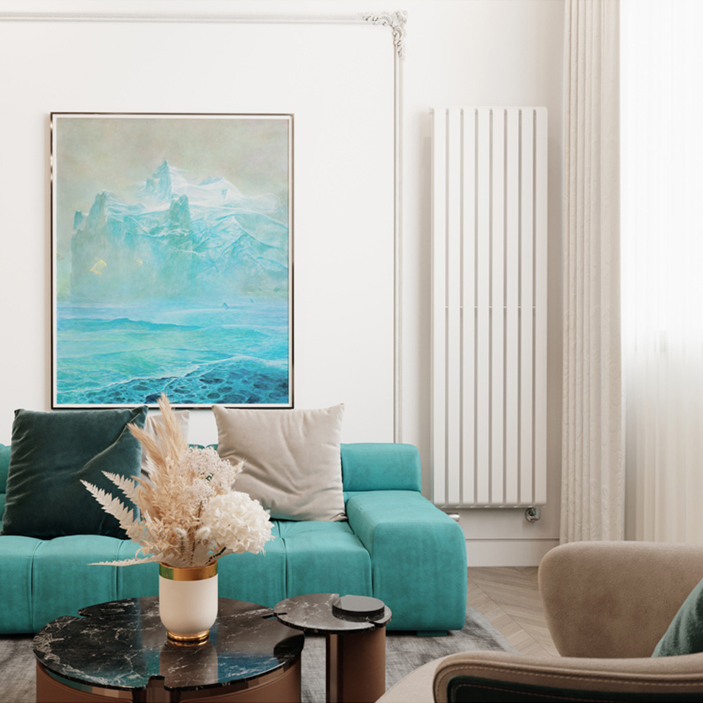 Terma Warp Room 5163 BTU Matt White Radiator 1800 x 525mm Image 7