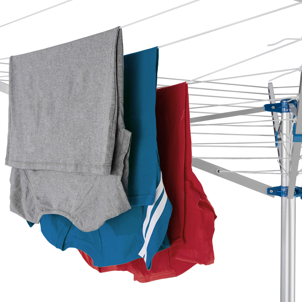 tectake 4 Arm Foldable Washing Line Dryer with Cover Image 4
