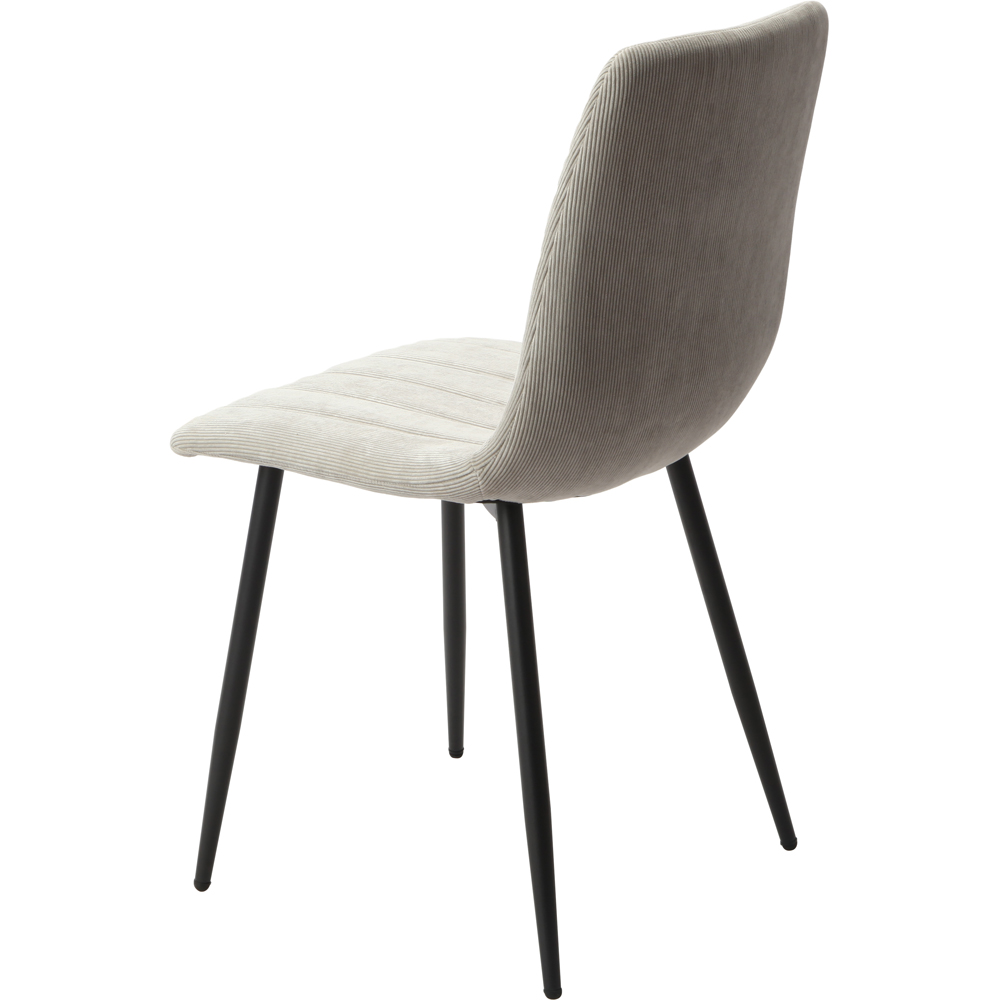 Core Products Aspen 4 Seater Dining Set Grey Oak and Grey Image 5