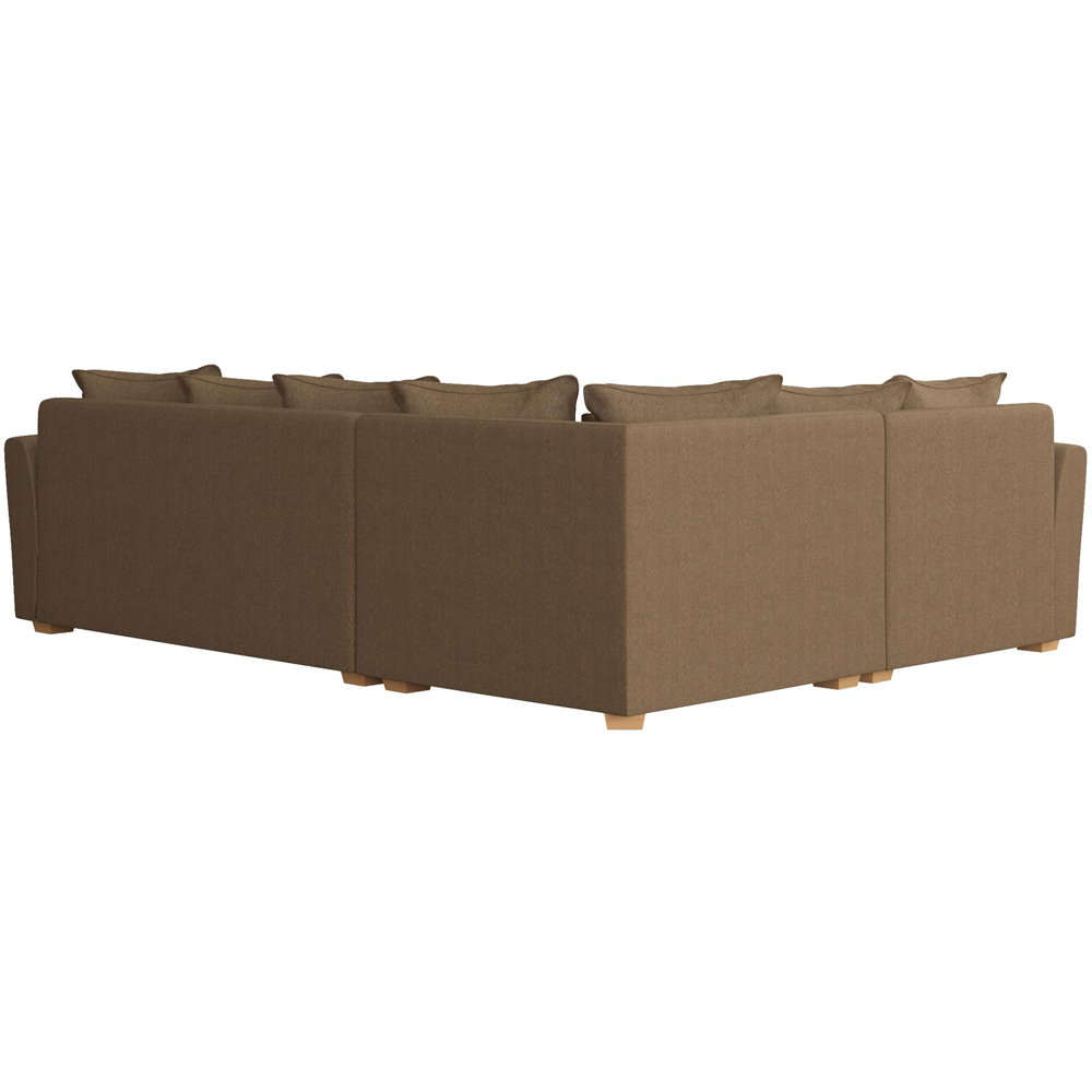 Wendleberry 3 Seater Venice Nutmeg Scatter Back Left Hand Corner Sofa Image 4